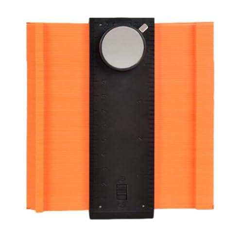 LOVIVER Medida de piso de la carpintería de la regla de construcción de calibre de contorno, herramienta de plantilla multipropósito, regalos de cumpleaños, 5 Inch
