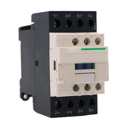 Contacteur magnétique LC1DT32BL avec bobine 24V CC et 4 contacts NO 32A