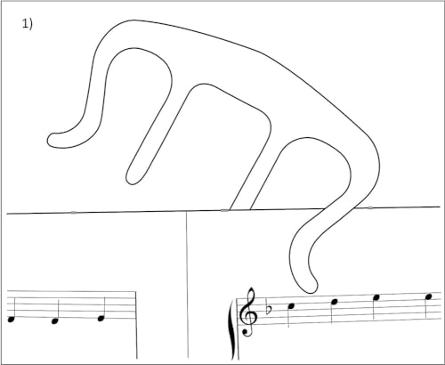 Metal Music Book Clip and Page Holder - Sheet Music Holders for Piano, Keyboard, Stands, and Books - Adorable Page Marker Clips , Sturdy (Small)