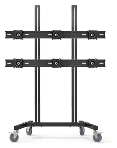 Soporte móvil para TV de 15-27 pulgadas con ruedas y ajuste de altura miniatura 5
