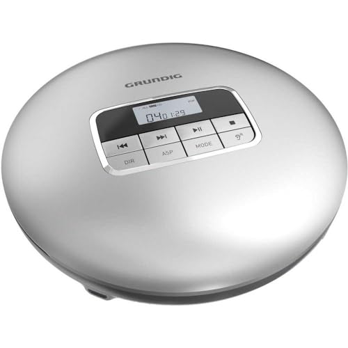 Grundig GCDP 8500, tragbarer CD-Player, Silber/Schwarz