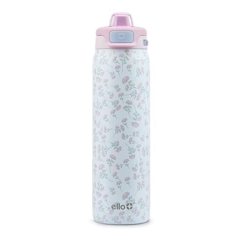 Image of Ello Pop & Fill Insulated Stainless Steel Water Bottle with Quick Fill Lid, Leakproof Locking, Sip or Chug Spout, BPA-Free, Double Wall Vacuum Insulated for Sports, Travel & School- 22oz / 32oz / 40oz