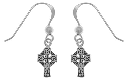 Jewelry Trends Petite Celtic Cross Sterling Silver Dangle Earrings First Communion Gift #TOP3