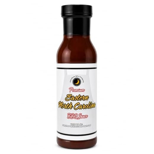 Premium | EASTERN NORTH CAROLINA Vinegar Style BBQ Sauce | Fat Free | Saturated Fat Free | Cholesterol Free | Crafted in Small Batches with Farm Fresh Ingredients for Premium Flavor and Zest