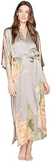 Kiku Long Washable Silk Kimono Robe