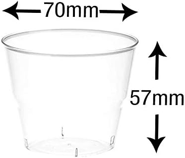 Caterserve Crystal Clear Hard Plastic Dessert Cups Multi-Use tumblers 5oz-145ml (50 Pcs)