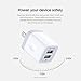 USB Wall Charger, Charger Adapter, AILKIN 2-Pack 2.1A Dual Port Quick Plug Cube for iPhone 15 14 13 12 11 Pro Max 10 SE X XS Plus Samsung Galaxy S23 S22 S21 Power Block Fast Charging Box Brick