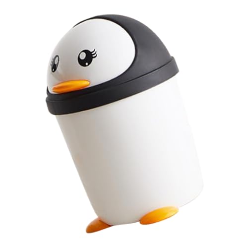 TOYZFRIENDY Bidone Rifiuti Da Auto Forma Di Animale Con Coperchio Ribalta Contenitore Plastica Stabile e Capiente Per Ufficio Cucina Camera Bimbi e Bagno Design Creativo e Funzionale