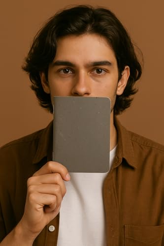 Image of Eco Friendly Coffee Husk Mini Pocket Jotter Ruled - 64 Bleed-Resistant FSC Certified lined I Ideal for Students and Professionals (10, Charcoal Grey)