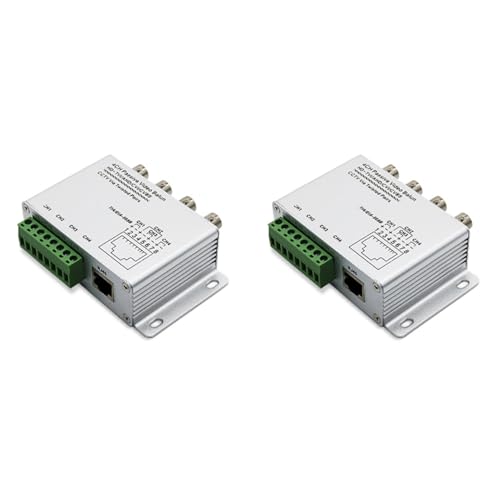 Balun Vidéo Passif 4CH BNC vers UTP RJ45 pour Caméras de Surveillance CCTV