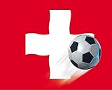 1art1 Fußball Poster Schweiz Länder-Flagge Plakat | Bild 