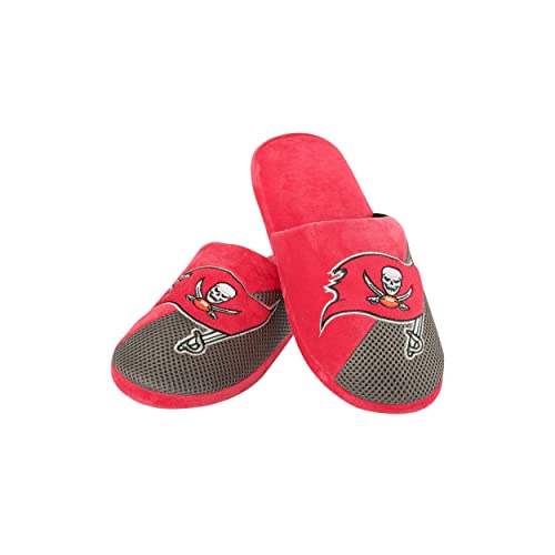 FOCO Green Bay Packers NFL Youth Logo Staycation Slippers - L