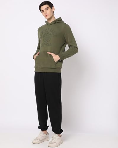 Image of Gap Men Regular Fit Logo Print Full Sleevesd Cotton Hoodie