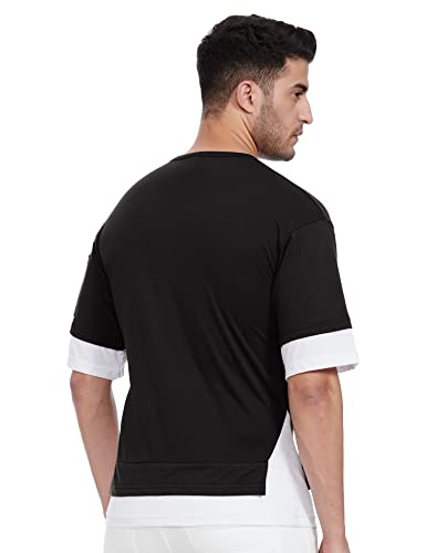 Image of EYEBOGLER Loose fit White Small Size T-Shirt for Men(S-t322-WHBL) EYEBOGLERMenRegularT-Shirt