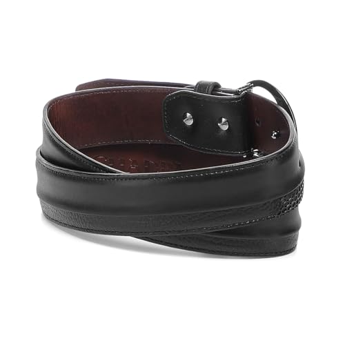Cuadra Casual Belt for Men in genuine Bovine Leather Black2