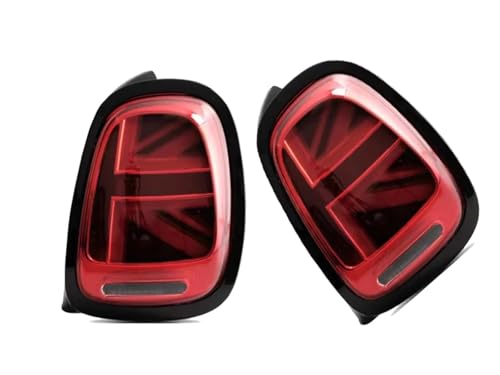 Feux arrière haut de gamme LED Union Jack LCI lentille rouge pour Mini Cooper 2014-2019
