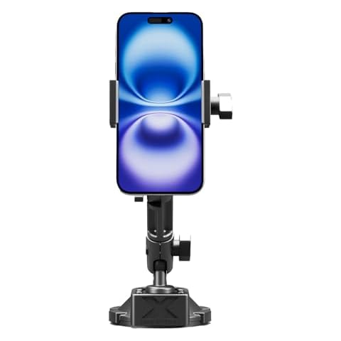 Bracketron HD Phone Dock PRO Dash and Window Metal Clamp Mount, Phone Holder for Car, Universal Phone Mount for Phones up to 3.5 Inches Wide Cover