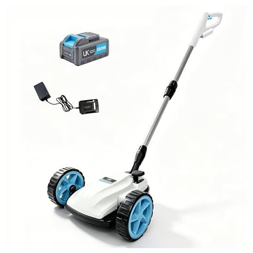RB 9" Small Lawn Mower for Small Spaces, 40V 2Ah Battery & Charger, Ultra-Light Mini Cordless Lawn Mower with Brushless Motor, 3 Cutting Heights, One-Hand Steering, Upright Storage for Tiny Yards