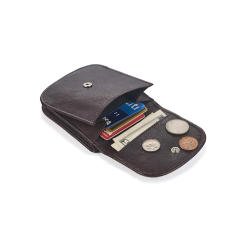 Soft Leather, Espresso Brown – A Simple, Compact, Front Pocket, Folding Wallet, that holds Cards, Coins, Bills, ID – for Men & Women4