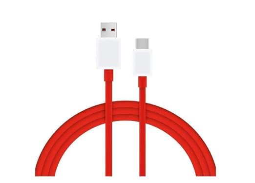 Image of THE BATTERY STORE Original 100W Supervooc Fast USB Type C Cable Compatible With OnePlus,- Next-Level Performance, Unbeatable Speed For Type A To C1 Cable (Apr7),Red