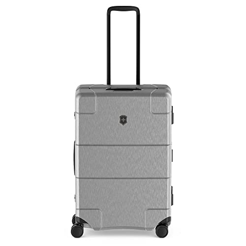 Image of Victorinox Lexicon Framed Series Medium Hardside Check-in Luggage, 72 litres, Silver, Polycarbonate, 610540 | Premium Swiss Trolley Suitcase
