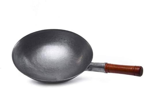 Wok de hierro martillado 32cm y 36cm sin recubrimiento miniatura 2