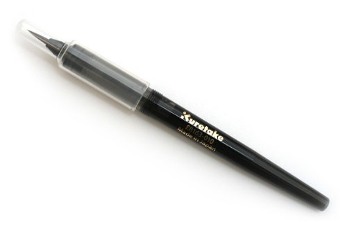 Recharge stylo-pinceau Kuretake Tegami pour stopper les pannes d'encre bleu-noir