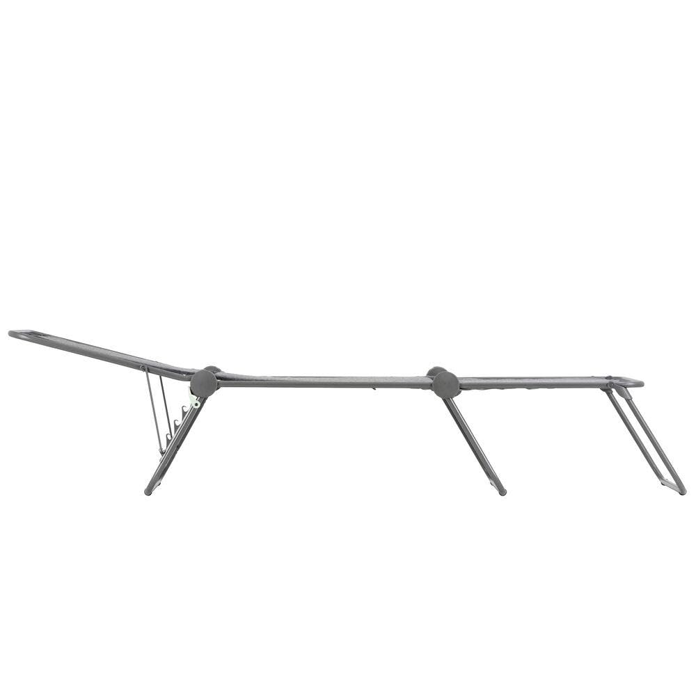 Lafuma MOBILIER - Gepolsterte Klappbare Sonnenliege/Gartenliege - Siesta L - LightComfort® - Grau Ombre LFM5262_9929-5 Jahre Garantie