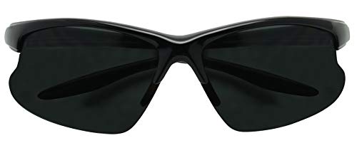 ShadyVEU Slim Wrap Around Sports Frame Mens Black Frame Sunglasses2