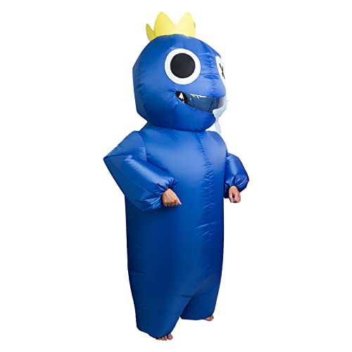 Vernilla Kids Rainbow Friends Costume Inflatable For Kids Wiki Costume Halloween Cosplay Boys Girls Horror Game Monster Costume (Blue, Kids) #TOP1