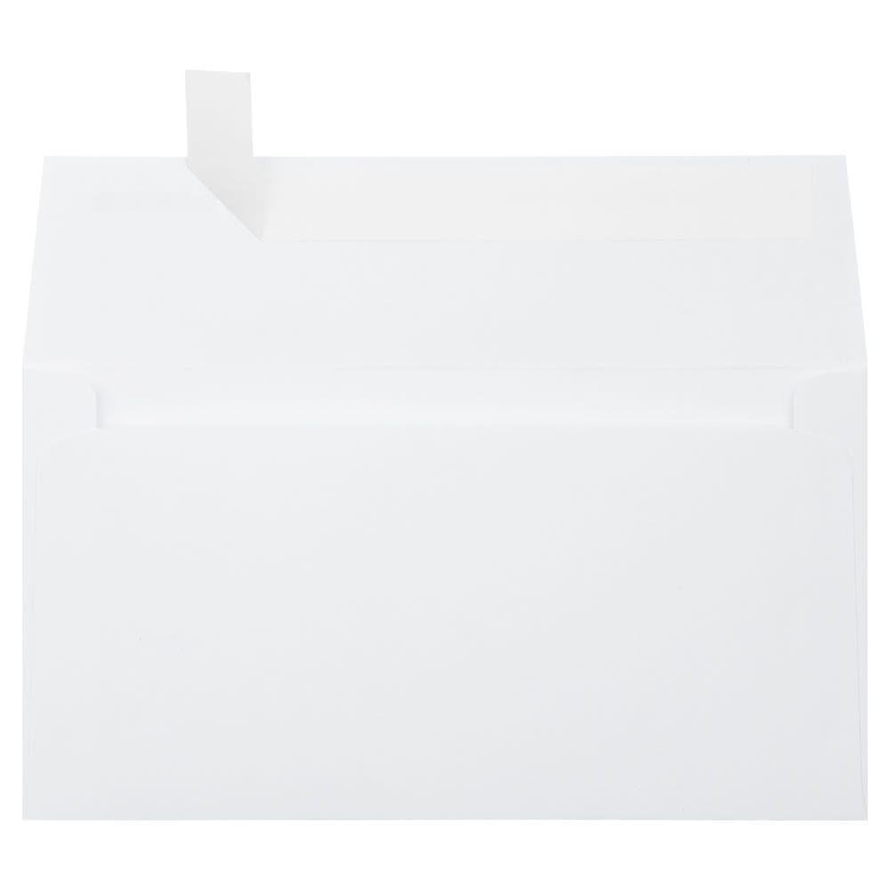 LUXPaper Photo Greeting Invitation Envelopes | 4 3/8" x 8 1/4" | Bright White | 70lb. Text | 50 Qty