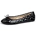 Alpine Swiss Women’s Aster Ballet Flats | Patent Leather Slip-On Shoes | Quilted Pillow Stitch | Rounded Toe | Everyday Comfortable Fashion Footwear PT BLK 7