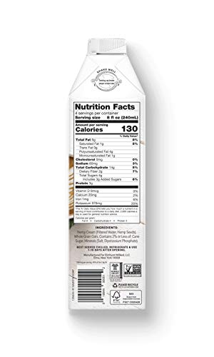 Elmhurst Barista Edition Hemp Milk, 32 Ounce (Pack of 6)