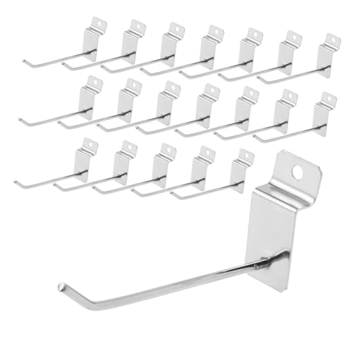 OFFSCH Commercial Grade 20pcs Slatwall Hooks Retail Store Hook Security Locks