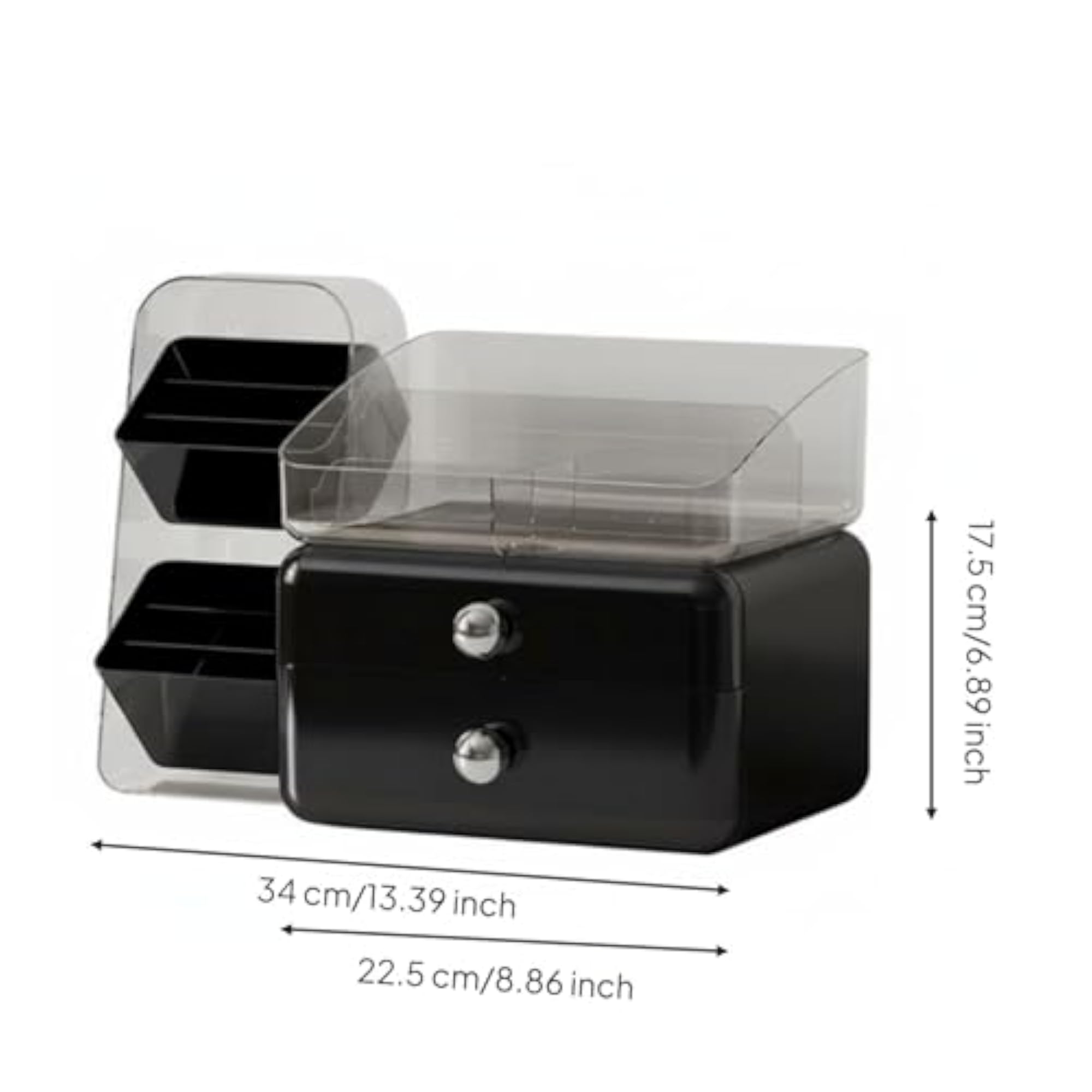 Desktop Cosmetic Organizer with Drawers, Large Capacity