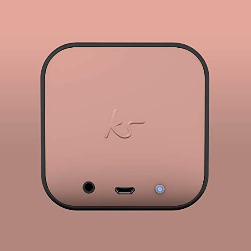 Image of KitSound Boom Cube Metallic Portable Rechargeable Wireless Bluetooth Speaker, Rose Gold