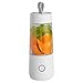 Spremiagrumi portatile Frullatore USB Manico in silicone Spremiagrumi elettrico Spremiagrumi elettrico Frullatore per ghiaccio tritato Adatto per viaggi in ufficio a casa Sport all'aria aperta. (Bia