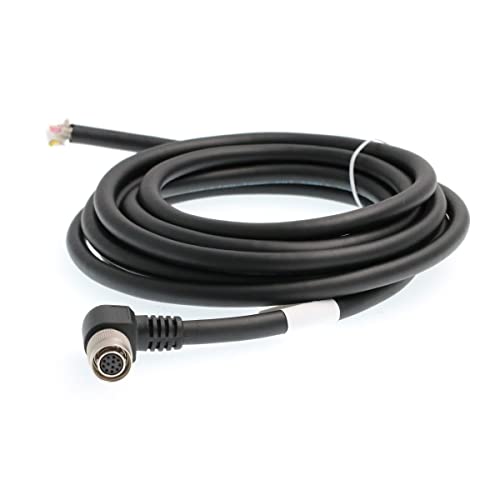 Cable Hirose de 12 pines hembra en ángulo recto HangTon para cámara Basler Racer con longitud de 5m