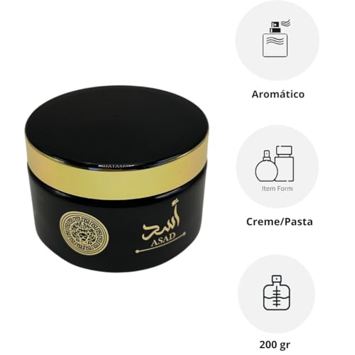 Creme Hidratante Corporal Árabe Asad Isabelle la Belle Em Pasta - Alta Fixação e Rendimento 200g