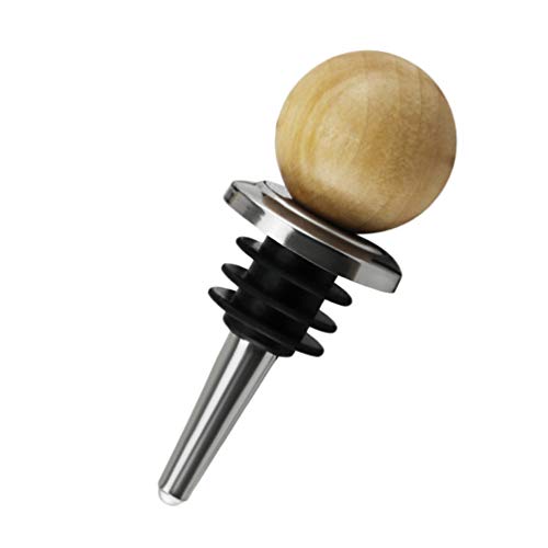 Hemoton 3 peças de garrafa de vinho de metal com tampa de champanhe de cortiça e cabeça redonda de m