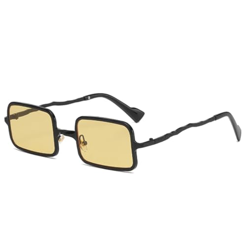 Lunettes de soleil punk en métal à miroir transparent avec protection maximale UV400