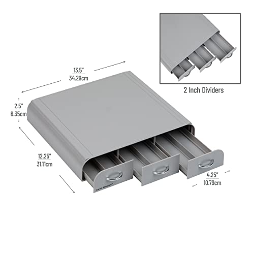 Mind Reader Anchor Collection Coffee Pod Holder, 36 Capacity, Silver #TOP2