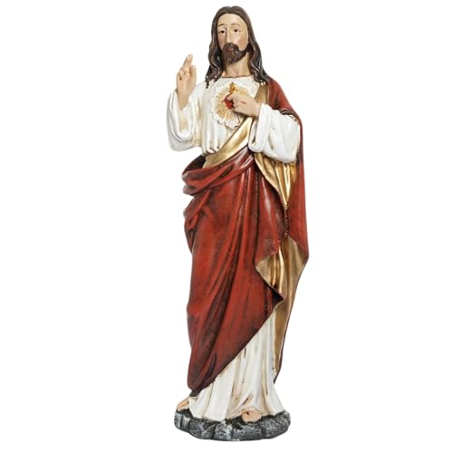 Estatua Sagrado Corazón de Jesús 6 pulgadas Resina