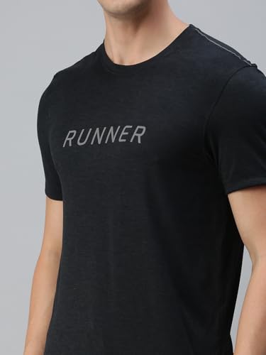 Image of Macroman M-Series Men's Lightweight Active T-Shirt in Soft Polyester with UV Protection, Sweat-Wicking Technology, and Reflective Details