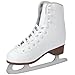 AhmyLion Figure Ice Skates for Beginners - White Comfortable Leather Ice Skates for Women, Men, Boys & Girls (Size Up 1 Size) (White, Womens Size-9/Mens Size 7.5)