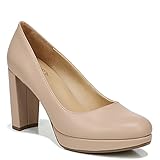 Naturalizer Women Berlin Chunky High Heel Platform Pump, Crème Brulee, 7.5