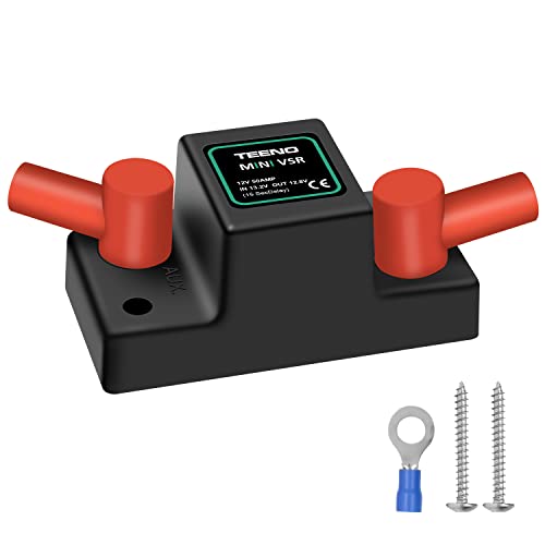 Teeno 12V 50Amp Atv Utv Smart Dual Battery Isolator,Voltage Sensitive Relay For Rv Boat Watercraft, Snowmobile Cruiser/Touring #TOP16