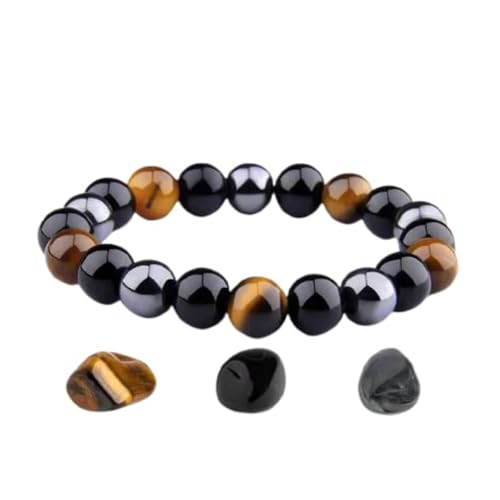 Image of Stone Bracelet for Men & Women | Natural Crystal for Wealth | Protection | Confidence & Success | Adjustable Healing Bracelet for Meditation | Reiki & Spiritual Energy