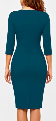 Image of ZVO Midi Dress for Women Church Dress Office Work Bodycon Pencil Dresses