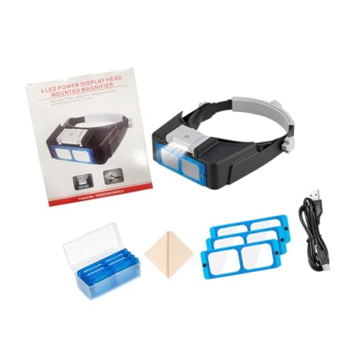 Loupe à bandeau éclairée par LED Sharplace pour modélisme et horlogerie
